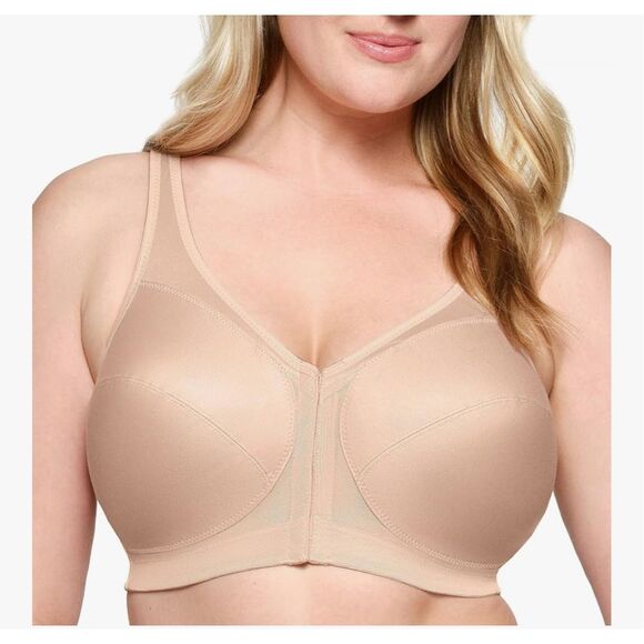 Glamorise Women's MagicLift Front Close Posture Back Support 40C Bra - Picture 1 of 5